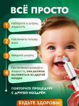 Пошаговая инструкция, как промыть нос ребёнку шприцем
